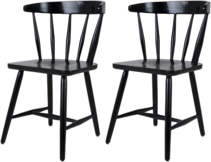 MaximaVida houten spijlenstoel Maximus zwart - doos per 2 stuks