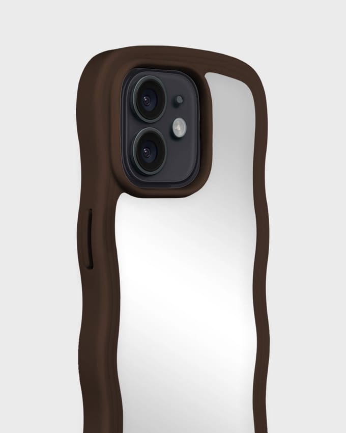 Holdit Wavy Case voor de Apple iPhone 12 (Pro) - Chocolate Mirror