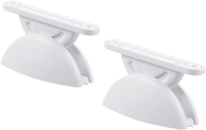 Deurstoppers Camper - Deurvanger Houder - Voorkom Schade - Halve Cirkel Design - 2 Stuks - Wit