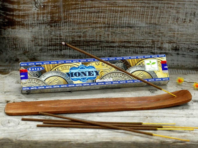 Satya Wierookstokjes - Geld - Grote doos van 12 x 15 gram