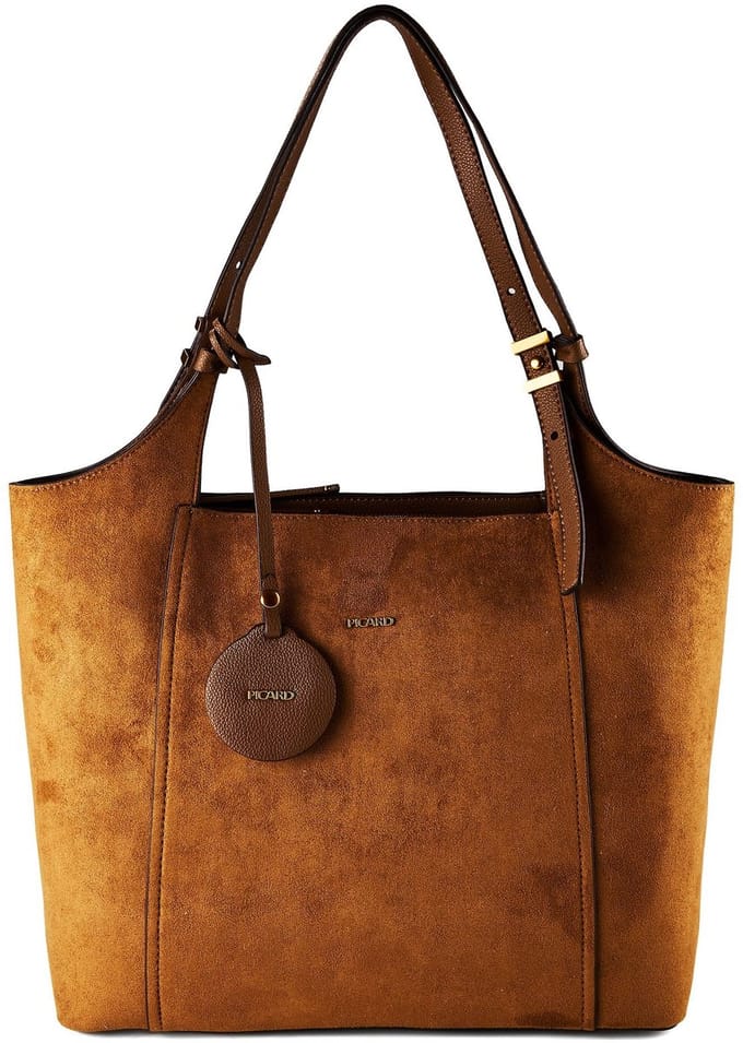 PICARD shopper schoudertas Galway City Shopper Cognac bruine