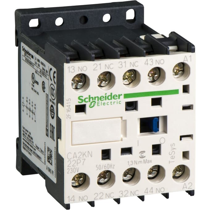 Schneider Electric CA2KN22P7 Hulpbeveiliging 2x NC, 2x NO Piece 1 stuk(s)
