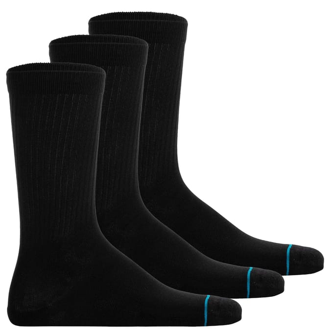 Stance unisex casual 3P sokken icon zwart