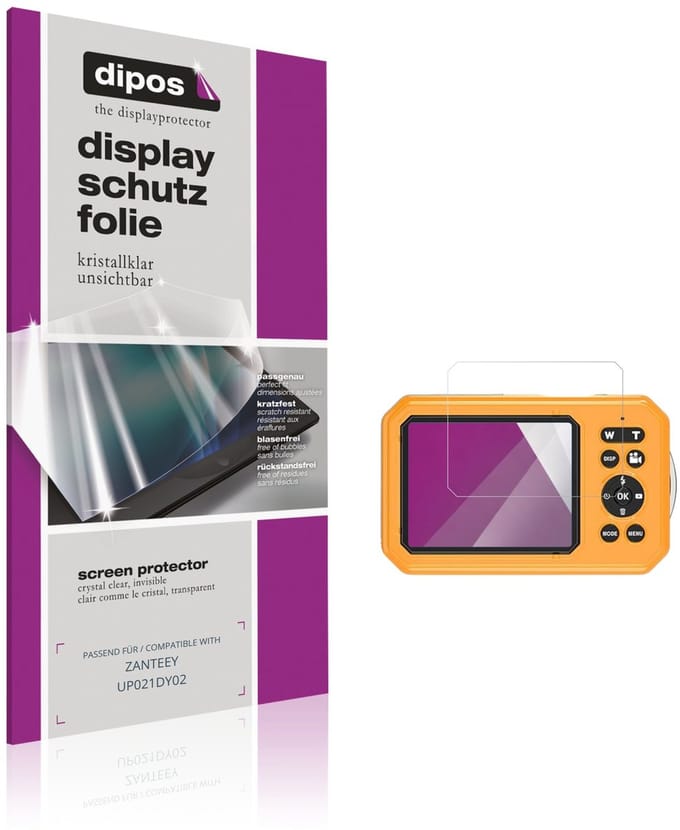 dipos – 4x Beschermfolie geschikt voor ZANTEEY UP021DY02 | Krasbestendige & heldere Screenprotector Ultra-Thin