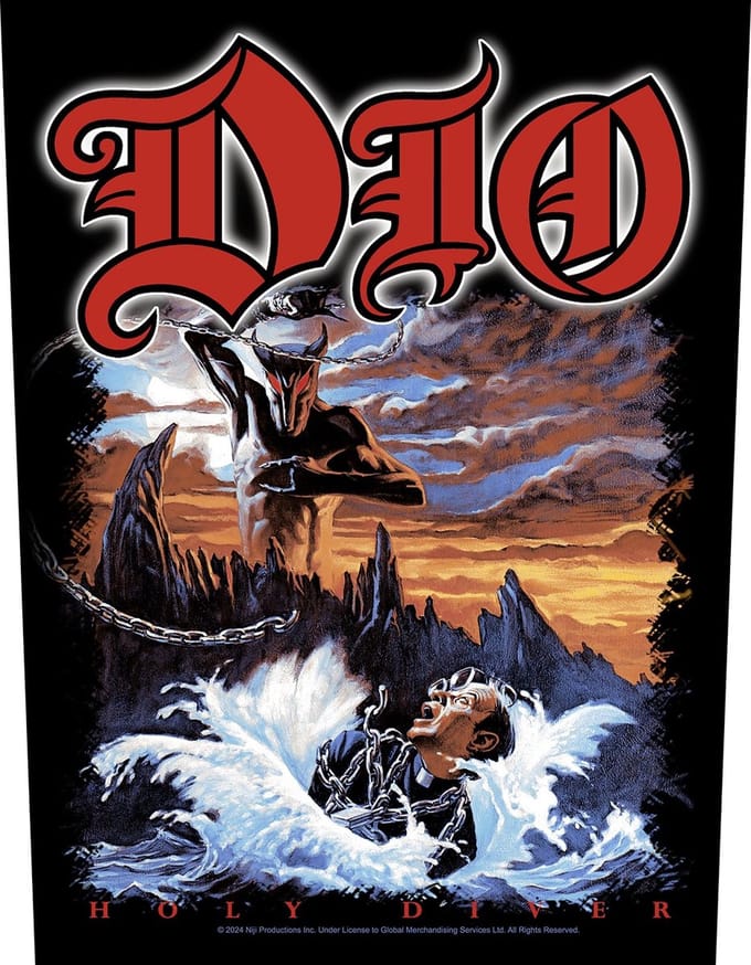 Dio - Holy Diver Rugpatch - Zwart