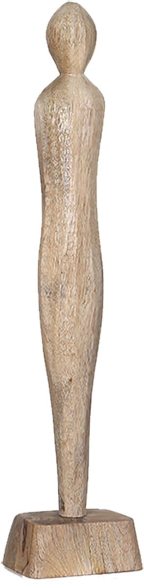 by Mooss - Pop - Beeld -52 cm - Hout - Sunburn - Naturel - Houtstructuur - Accessoire - Decoratie - Trendy - Minimalistisch - Ornament