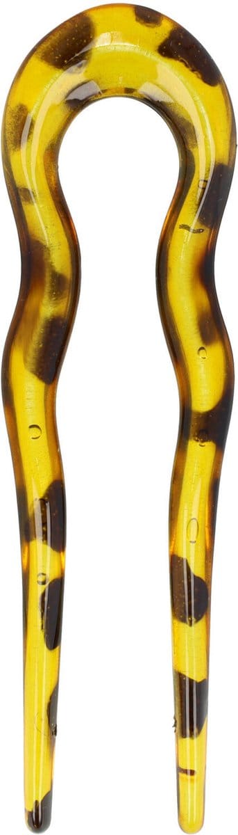 Haarsoires Styling Tool - Haarvork 13cm – Knot Haarpin – Kunststof – Geel