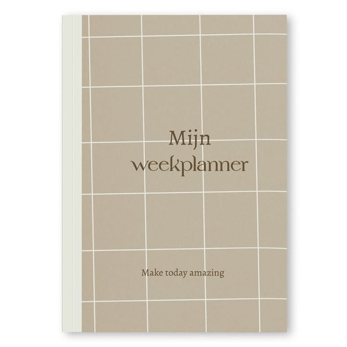 Fyllbooks - Mijn Weekplanner - Planner Ongedateerd - Week Agenda Datumloos - Planning - Neutral