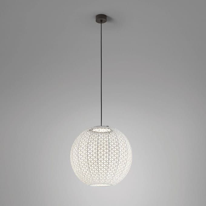 Bover Nans Sphere S/60 LED buiten hanglamp beige