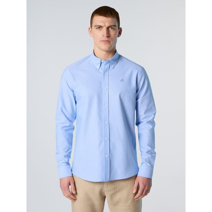 North Sails Overhemd Oxford met geborduurd logo