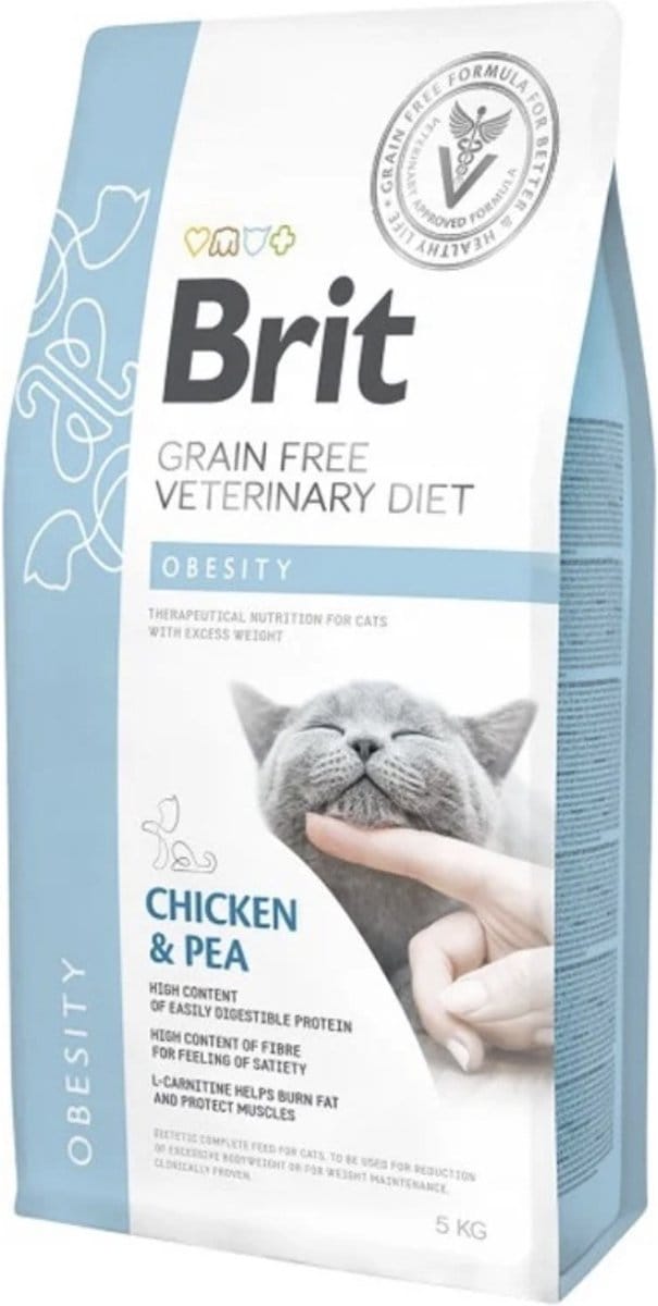 Brit Care Grainfree Veterinary Diet Cat Obesity Chicken 5 kg - Kat