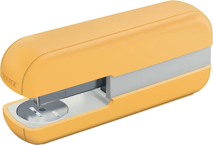 Nietmachine leitz cosy 30 vel 24/6 fluweel geel | 6 stuks
