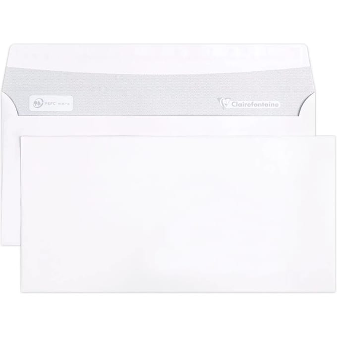 Zelfklevende envelop Clairefontaine 80 g (x500)