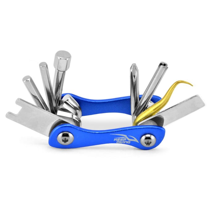 Duikreparatietool 8 in 1 multifunctioneel duikgereedschap Scuba Tool Pack Diver Tool Kit voor duiken zwart