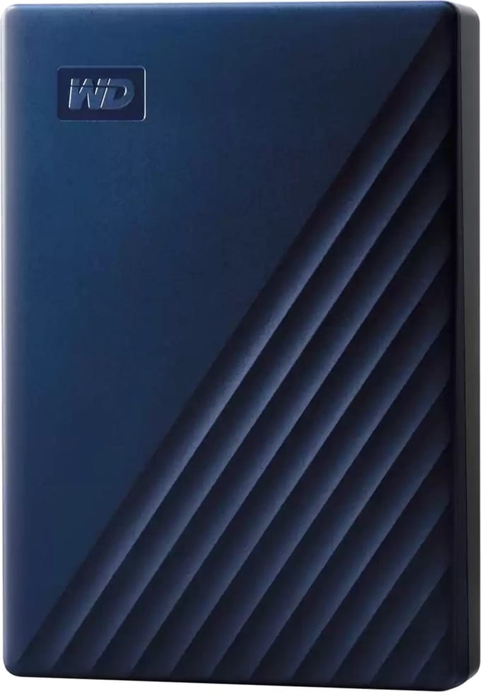 Western Digital My Passport - Compatibel met Mac - Externe Harde Schijf - USB-C & USB-A - HDD - 6 TB - Blauw