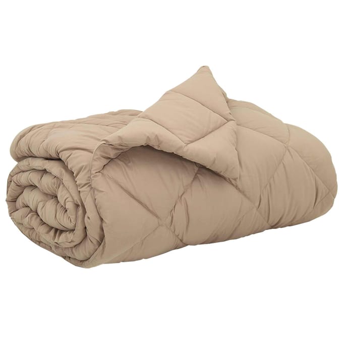 vidaXL Vol jaar dekbed 200 x 240 cm 300 gsm Taupe