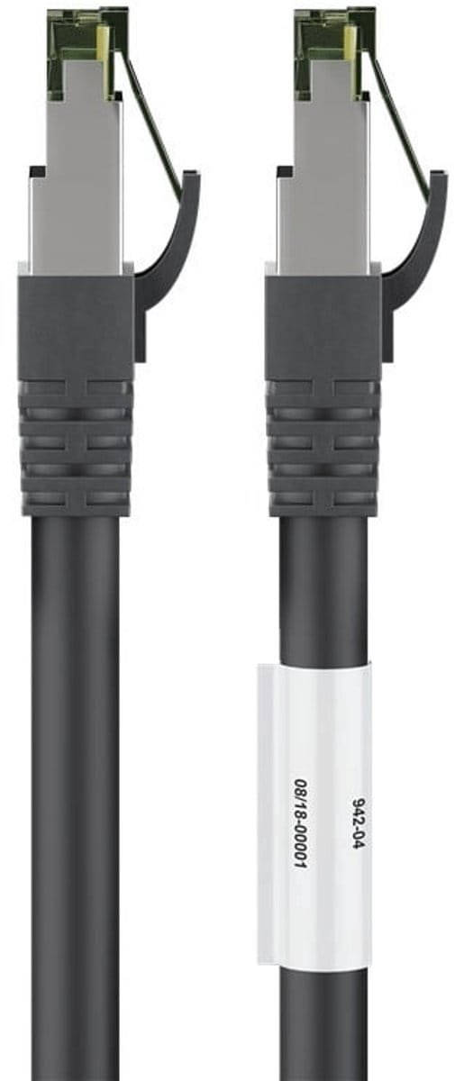 Danicom Cat8 S/FTP (PIMF) patchkabel - 5 meter zwart - netwerkkabel - internetkabel - UTP kabel - RJ45 - 10000 mbit/s