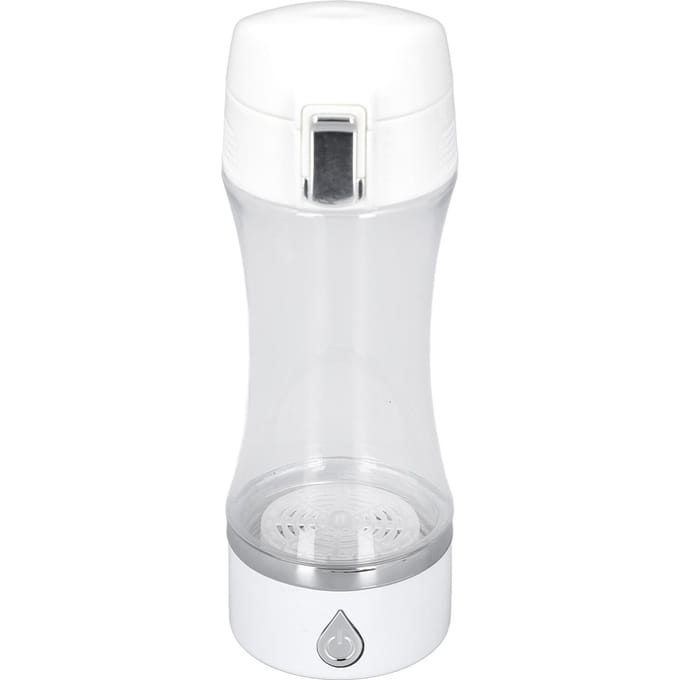 Bouteille d'eau hydrogénée 380 ml Rechargeable Riche en Eau Hydrogénée Ioniseur Générateur Concentration H2 white