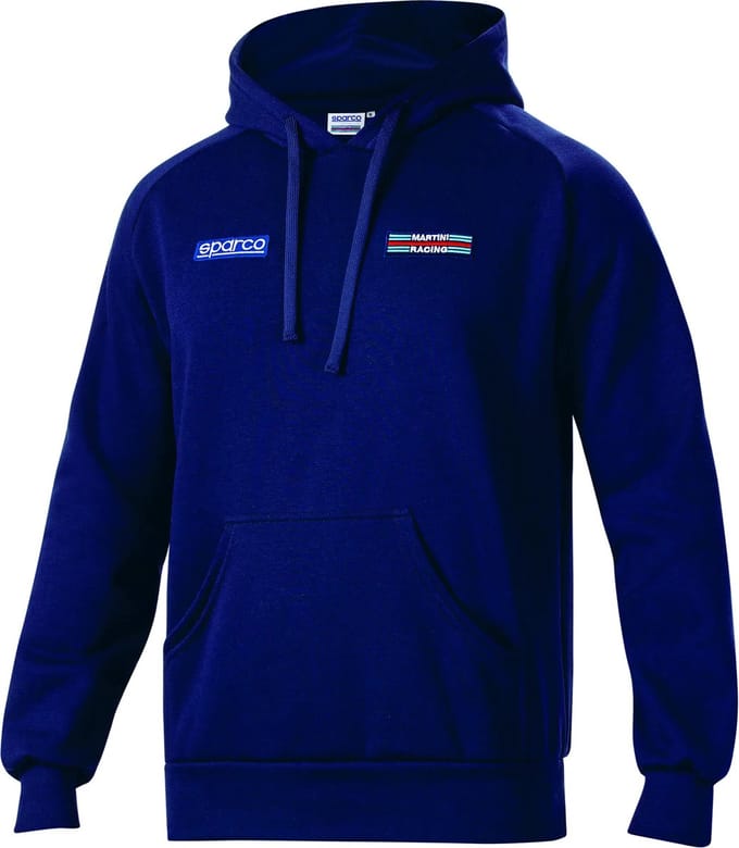 Sparco Martini Racing Big Stripes Hoodie - Marineblauw - Maat S