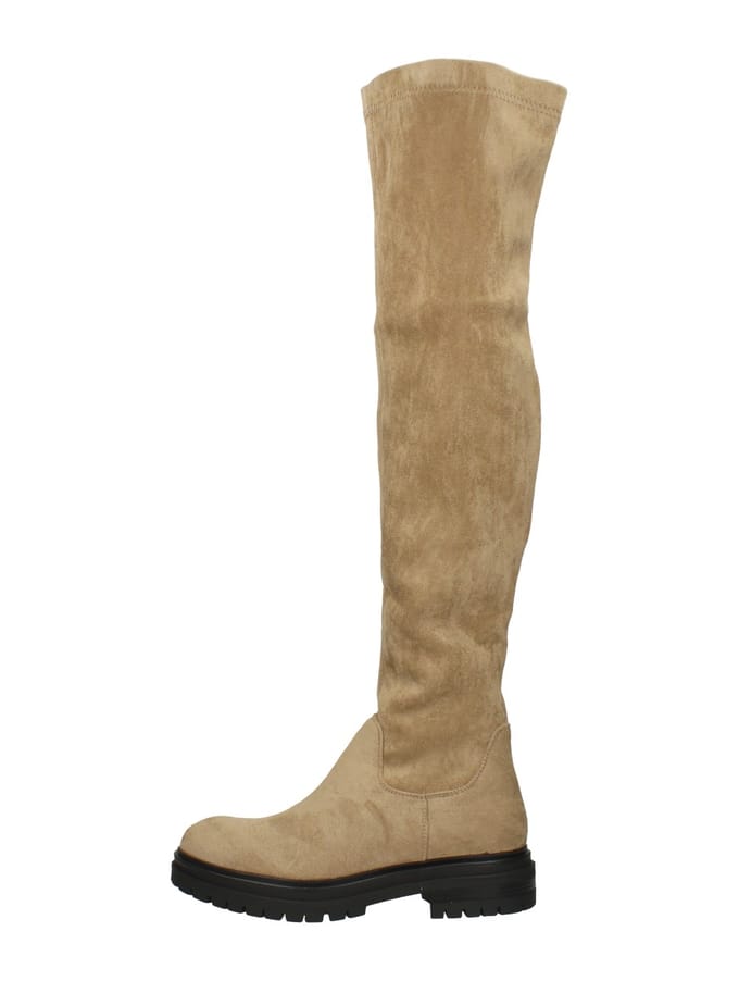 Sub55 - Overknee Laarzen Beige 36