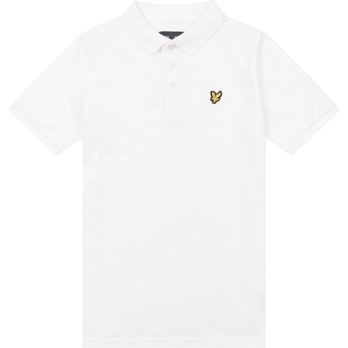 Lyle & Scott Klassiek poloshirt voor kinderen (Helder wit)