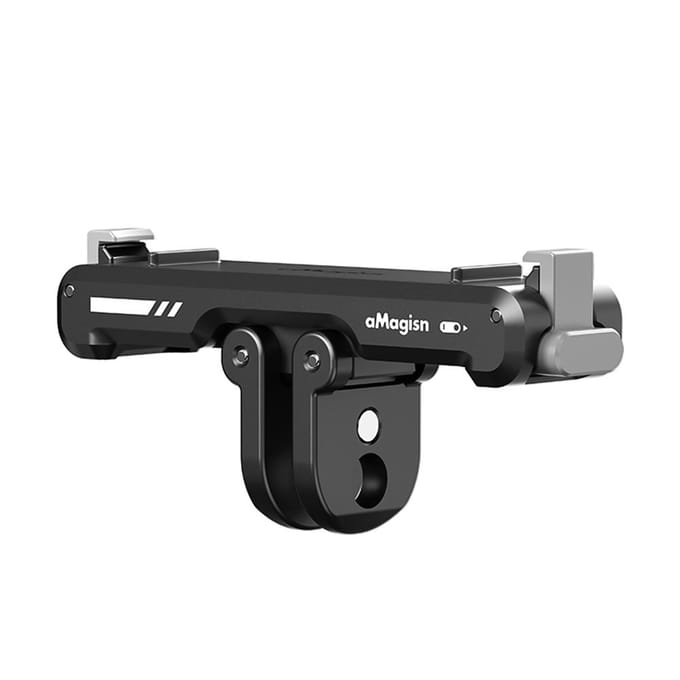 aMagisn AG11 Magnetische Snelkoppelingsmontagebasis voor Actiecamera   Camera-montage van Aluminiumlegering met zwart