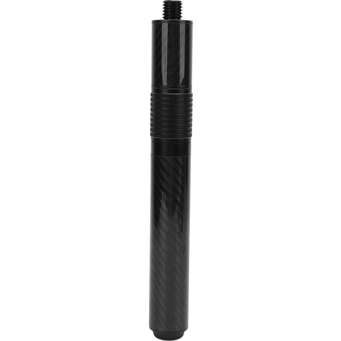 Rallonge de queue de billard télescopique en fibre de carbone de 14 pouces avec protection de talon black