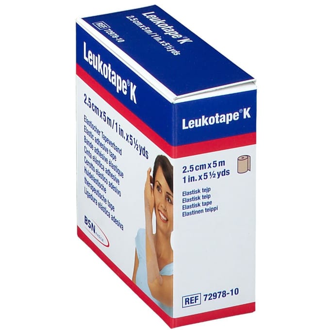 Leukotape K Huidskleur 2,5cm x 5m 7297810 1 Verband