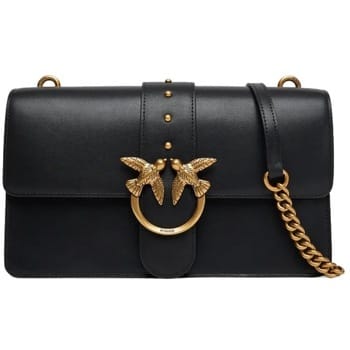 PINKO schoudertas Love One Classic ST. CL. Nero - Antique Gold zwart