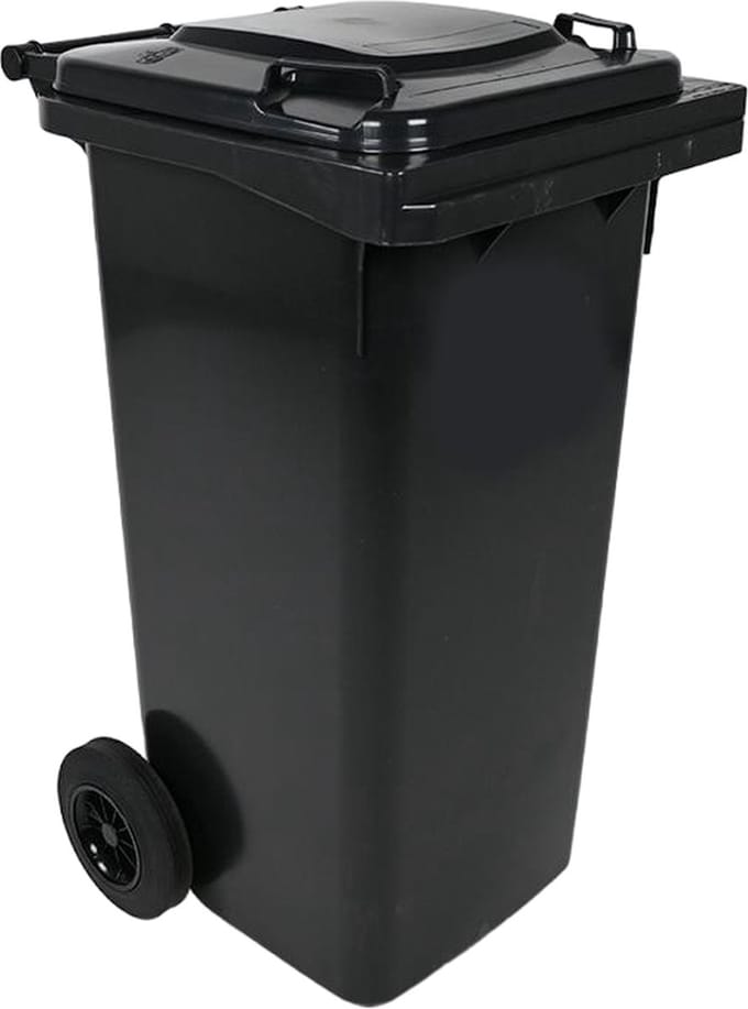 Mini Container - 120 liter Grijs - Kliko Afval Container 120liter - Afvalbak 120l