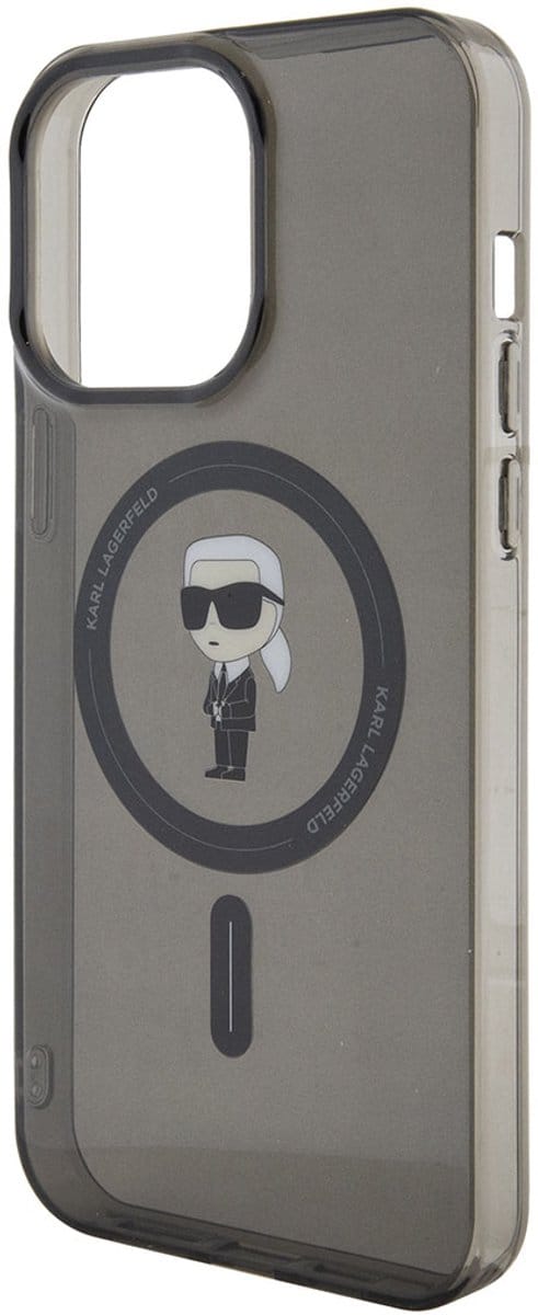Karl Lagerfeld KLHMP15XHFCKNOK iPhone 15 Pro Max 6.7" black/black hardcase IML Ikonik MagSafe
