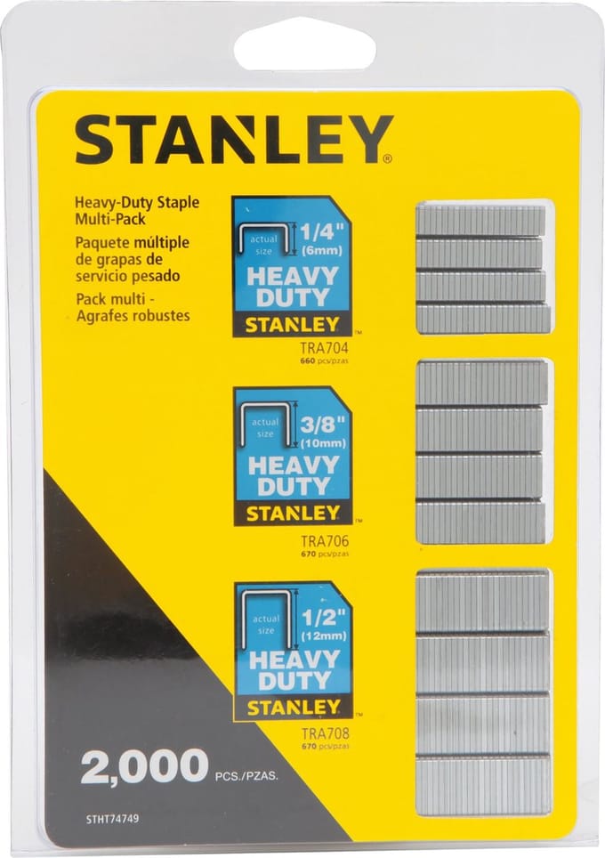 Stanley - Nieten mix 6, 10 en 12mm Type G - 2000 Stuks - Multitool machine accessoires - Handtackers - 1 Stuk(s)