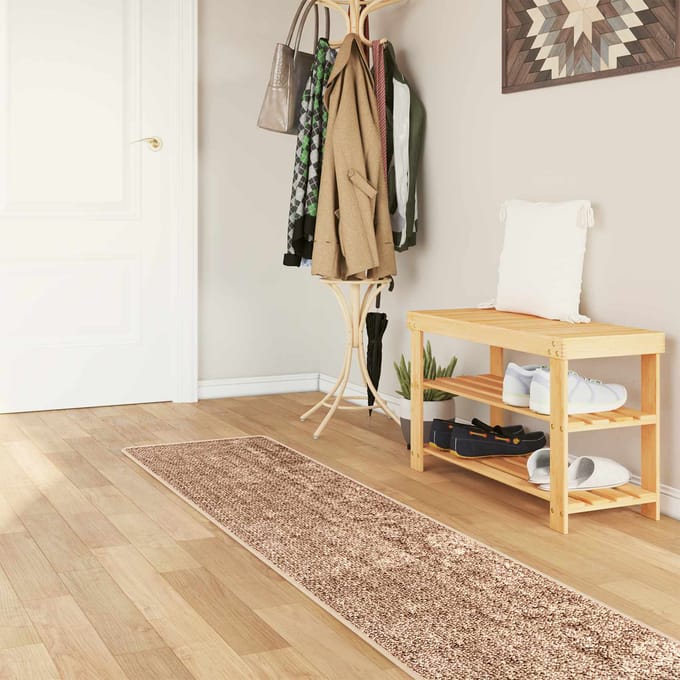 vidaXL - Tapijt - Runner - MARSA - Geel - 50 - x - 450 - cm - Polyester - en - PVC