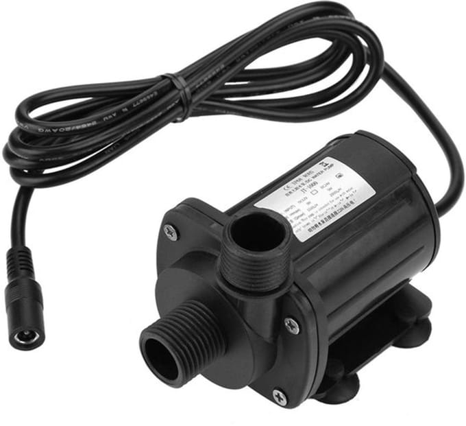 Allecto - Mini Waterpomp - Borstelloze Waterdruk Boost Pomp - Zwart