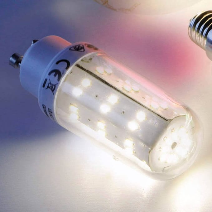 JUST LIGHT. GmbH GU10 4W LED lamp in buisvorm helder met 69 LED's