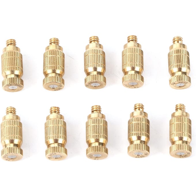 10 stuks Messing Nevelsproeiers met Draad Nevelende Sproeikop beige