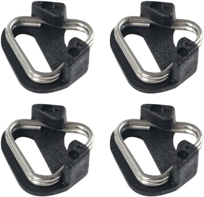 Camera Ringen - Adapter Gespen - Camera Bevestiging - Roestvrij Staal - 4 Stuks - Zwart