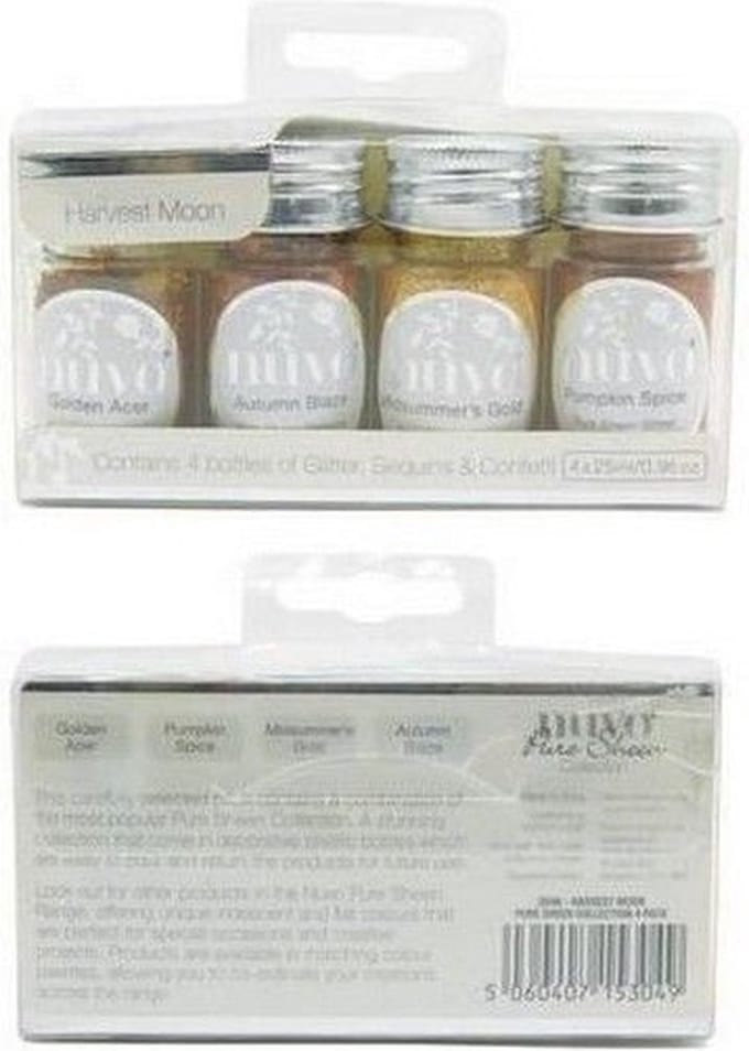 Nuvo pure sheen glitter 304n harvest moon 4 x 25 ml