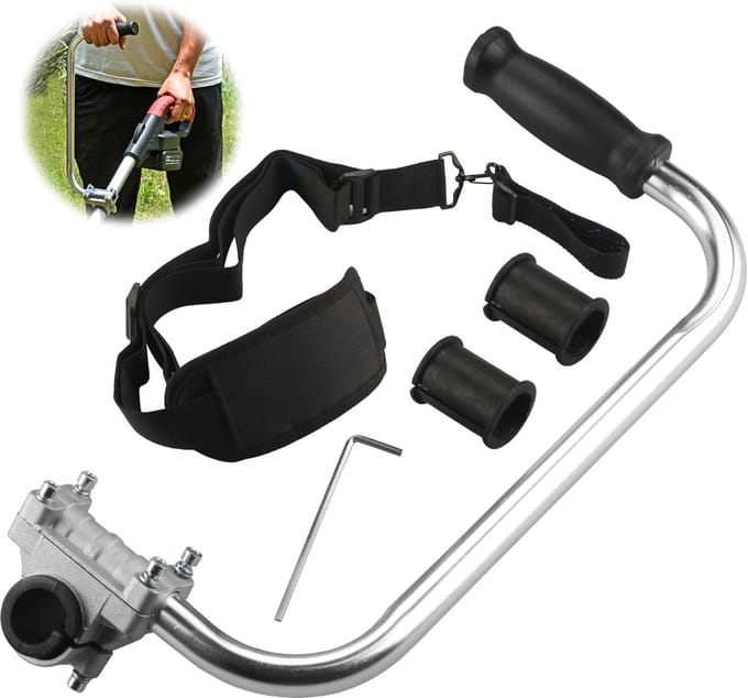 Handvat met riem - Trimmer handgreep - Gazon onderhoud - Ergonomisch ontwerp - 639 gram