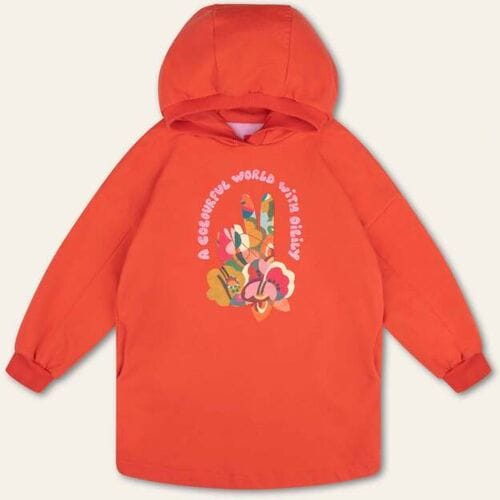 Oilily Daiz Jurk- maat104/4yr Fiery Rood