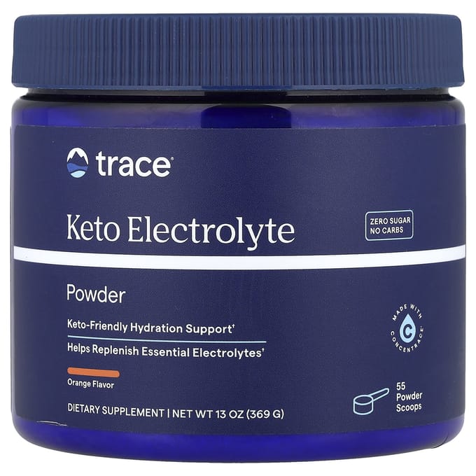 Trace, Poudre d'Électrolytes Keto, Orange, 13 oz (369g)