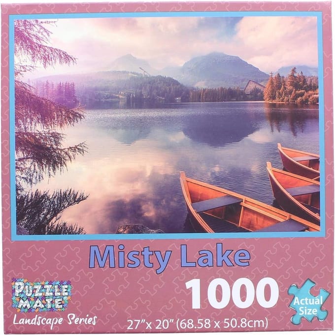 Puzzle Mate – Misty Lake – Legpuzzel 1000 stukjes - 68,6 × 50,8 cm - 14+
