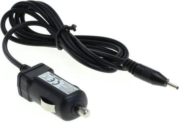 Telefoon autolader 6V / 0,5A / 3W - 2,0mm x 0,5mm voor o.a. Nokia - 1,2 meter