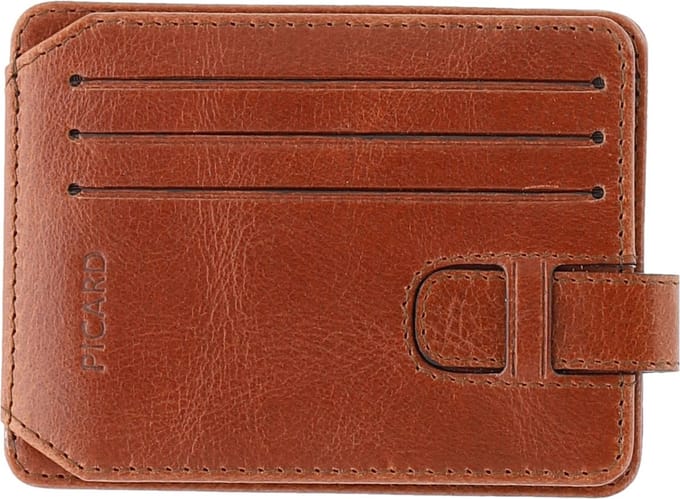 PICARD Leren Kaarthoes Buddy 1 Card Case Cognac Bruine
