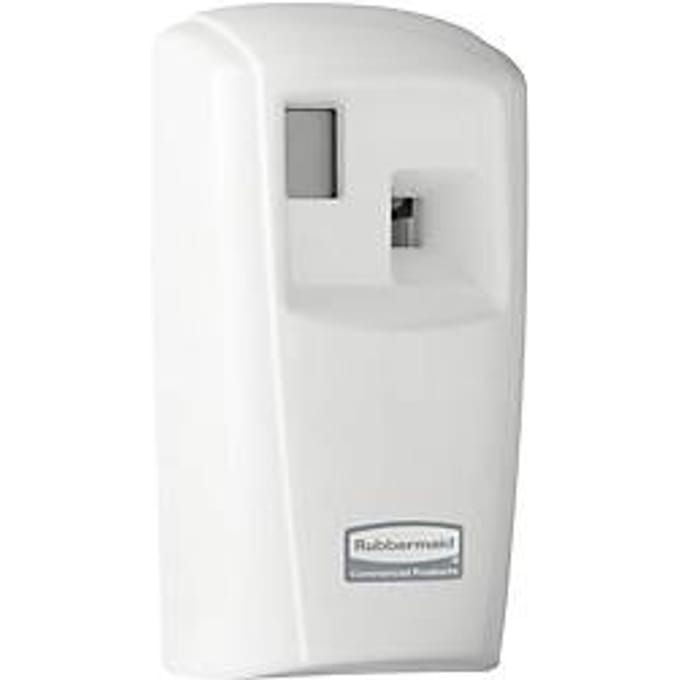 Geurdispenser Rubbermaid Microburst-3000, programmeerbaar, 12/24 u werking, 5/6/7 dagen per week, L 187 x B 101 mm x H 82 mm, wit