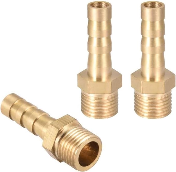 Hose spout 6mm x G1/8 voor waterafvoer, tuinslang aansluiting en leidingen