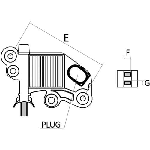 Generatorregelaar HC-CARGO F 032 335 628