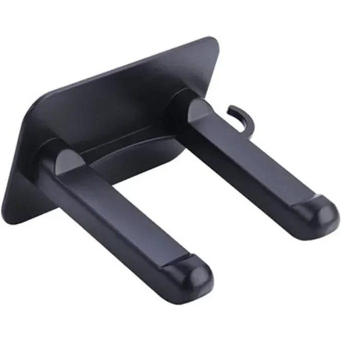 Support de Support pour Sèche-Cheveux Économisant de l'Espace Sans Perçage Mural Rangement pour Sèche-Cheveux Support pour Dysons Organisateur de Salle de Bain noir