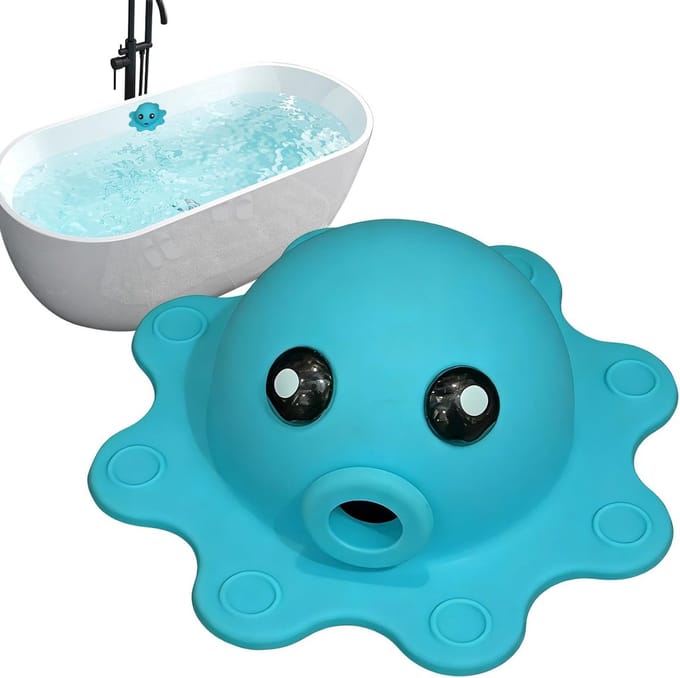 Bad Overloop Stop - Zuigstop Badkamer - Water Besparen - Duurzaam Siliconen Materiaal - 16x6.5cm