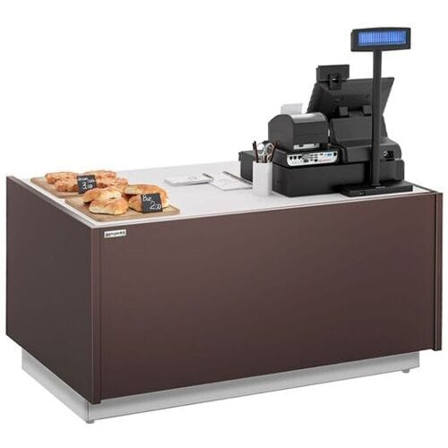 GGM Gastro Kassentisch RIGA - 1370mm Wit / Bruin